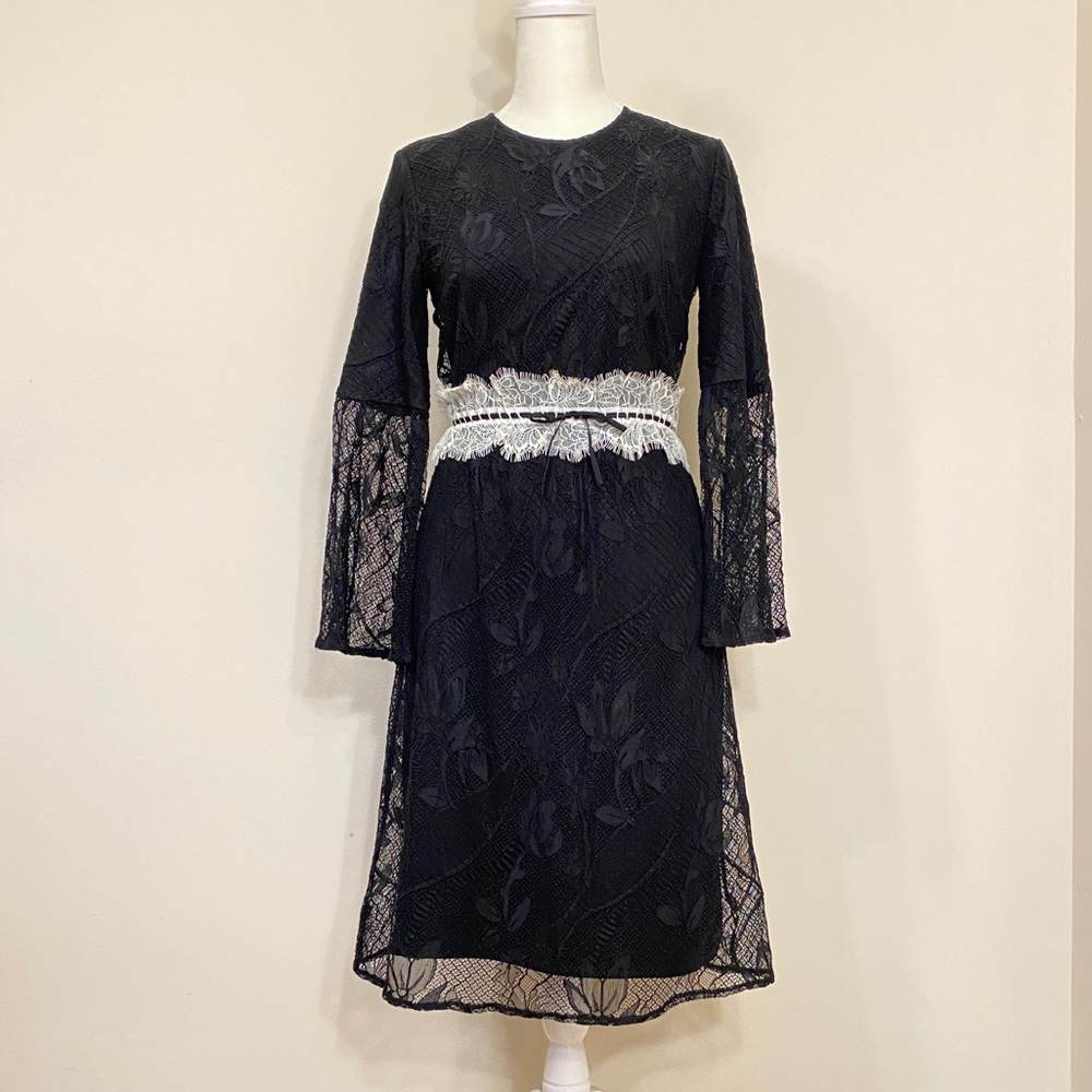 Black lace dress